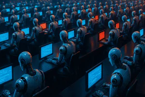 Microsoft, Google i Meta, właściciel Facebooka i Instagrama, już dziś wykorzystują sztuczną inteligencję do pisania kodu. W Google ponad 30% nowego kodu tworzy AI. W Microsofcie – od 20% do 30%, zależnie od języka programowania. Meta celuje w 50% udział AI w pracy inżynierów w ciągu roku. Microsoft, Google i Meta, właściciel Facebooka i Instagrama, już dziś wykorzystują sztuczną inteligencję do pisania kodu. W Google ponad 30% nowego kodu tworzy AI. W Microsofcie – od 20% do 30%, zależnie od języka programowania. Meta celuje w 50% udział AI w pracy inżynierów w ciągu roku.